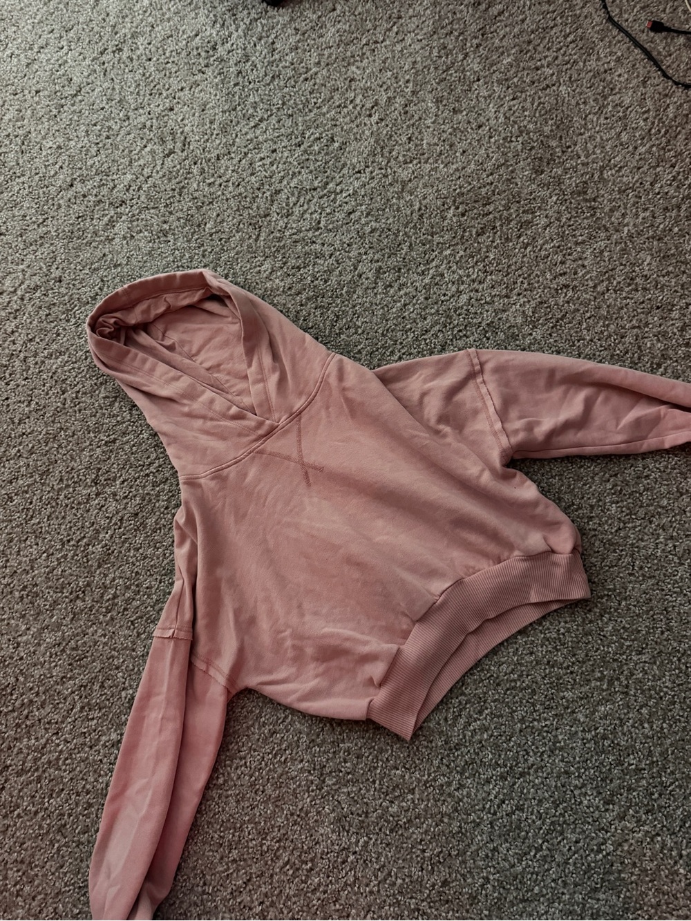 Aeropostale Rose Pink Hooded Pullover Sweatshirt